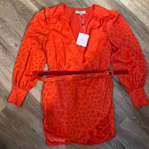 Red dress with stars